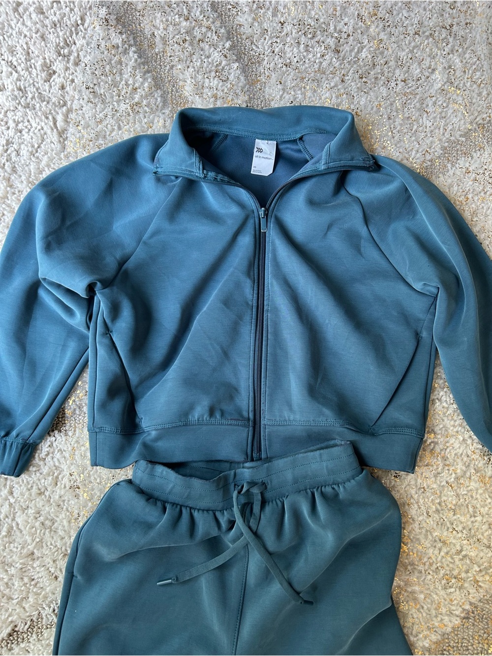 Women's Teal Wide-Leg Sweatpants Set - All In Motion - Picture 3 of 5